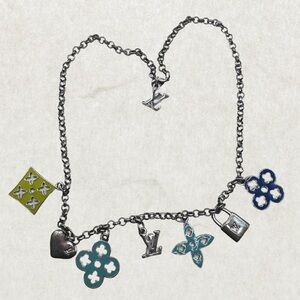 LOUIS VUITTON Necklace Pendant Choker Monogram
